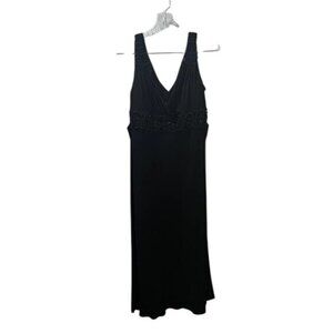 Adrianna Papell Beaded Midi‎ Dress Size 12 NWOT